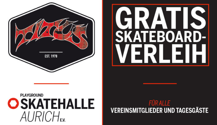 Gratis Skateboard-Verleih